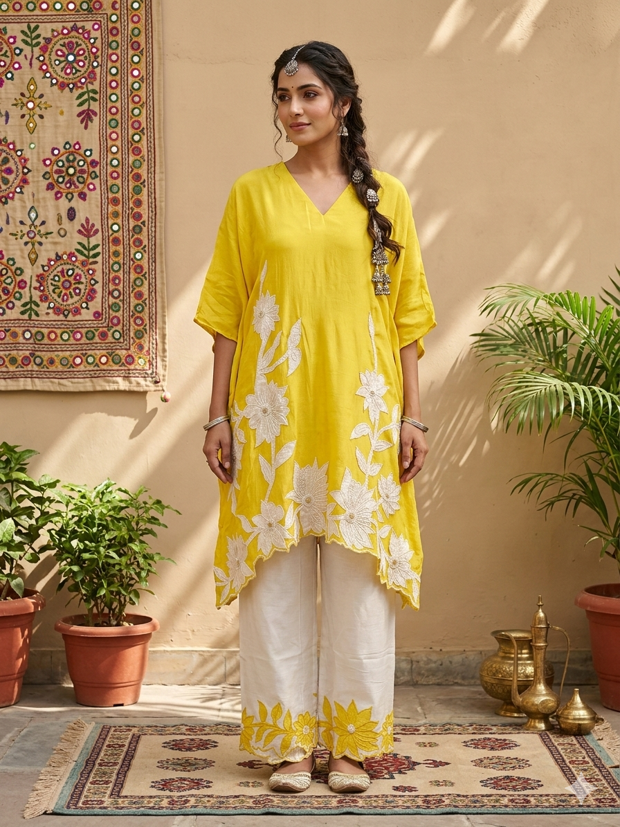 Yellow Spring Kaftaan